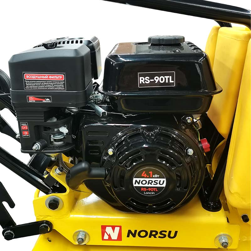 Виброплита бензиновая прямоходная NORSU RF-90TL (колесный комплект, бак для воды) - 7